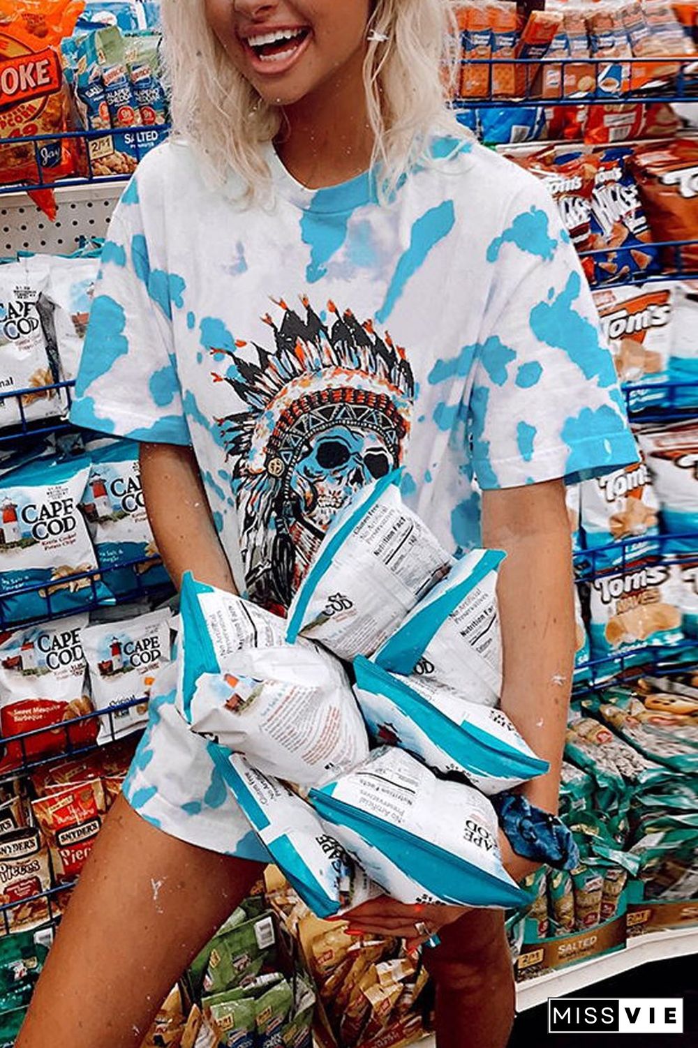 Printed Casual Round Neck T-Shirt