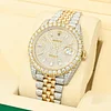 Rolex Datejust 41mm - 2 Tones Full Honeycomb Baguette