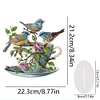 Teetasse Vogel 2d Flachdruck DIY Desktop Diamant Kunst Kits Schlafzimmer Tisch Dekorationen