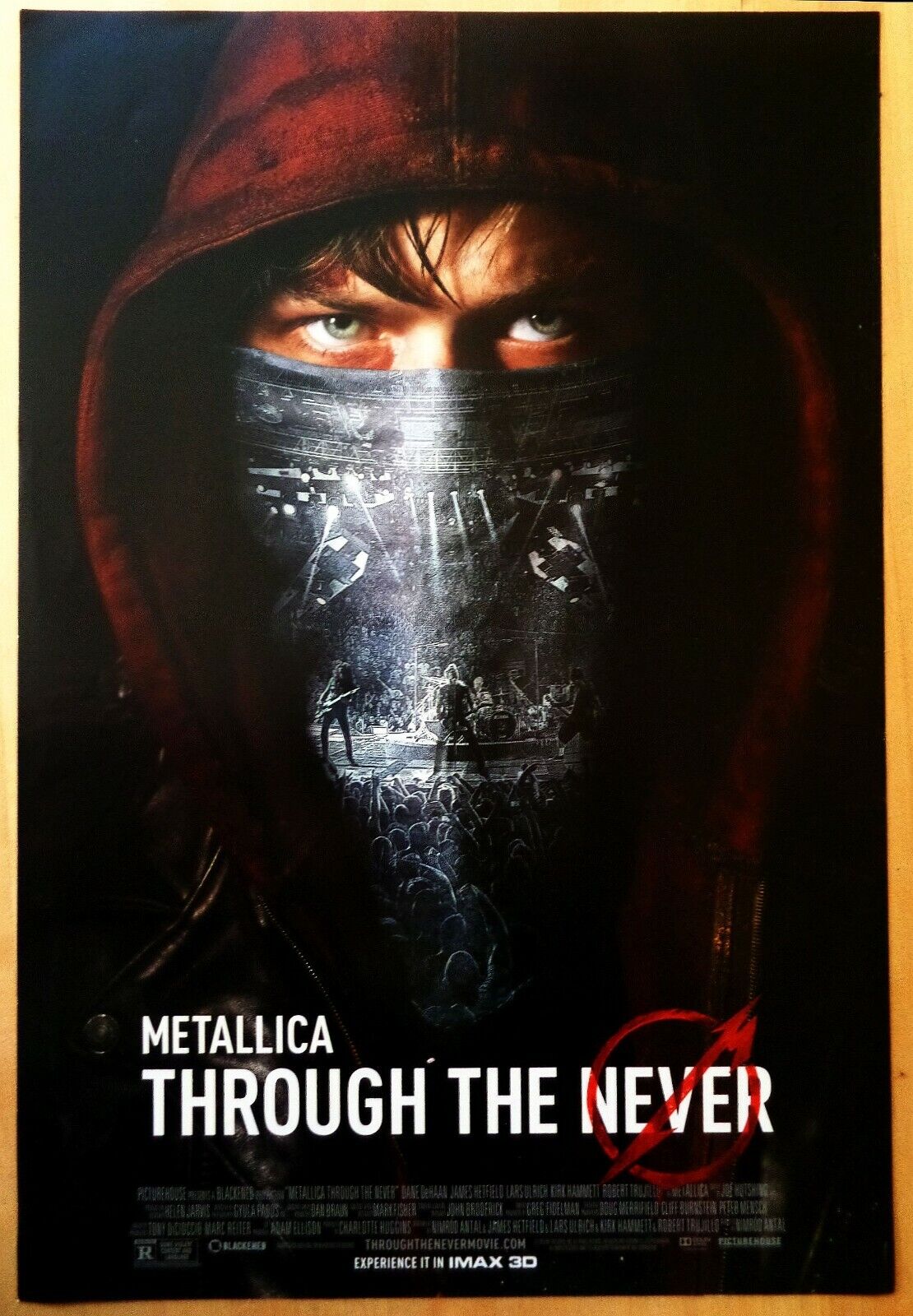 METALLICA Movie POSTER Through The Never 13 1/2 x 20 Inches.