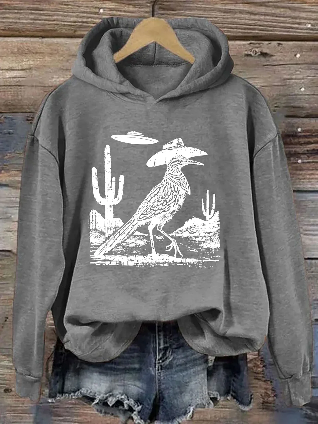 Roadrunner UFO Bird Lover Hoodie