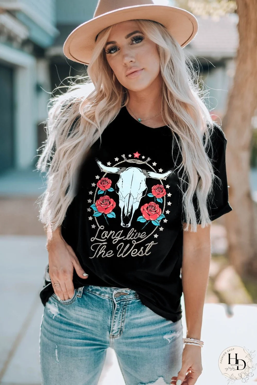 Graphic Round Neck Short Sleeve T-Shirt