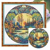 Lake-18CT Stamped Cross Stitch 25*25cm/9.84*9.84in tapestrymarket