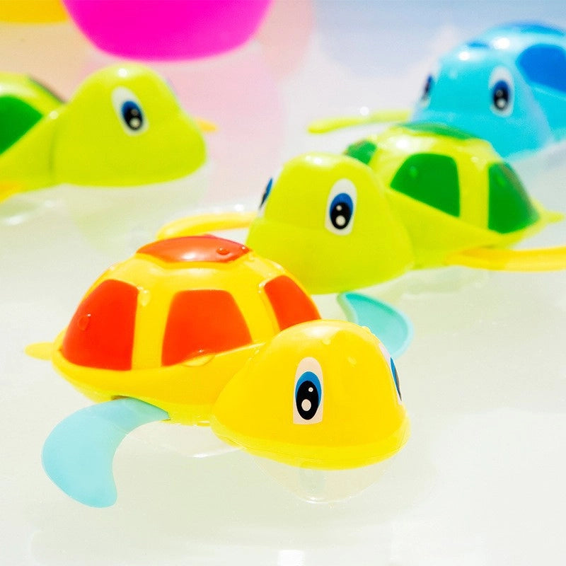 Bath Toy Little Turtle Chain Children's Water Play Set Cool Swim Bathroom Clockwork Baby Infant Shake Tone Same
