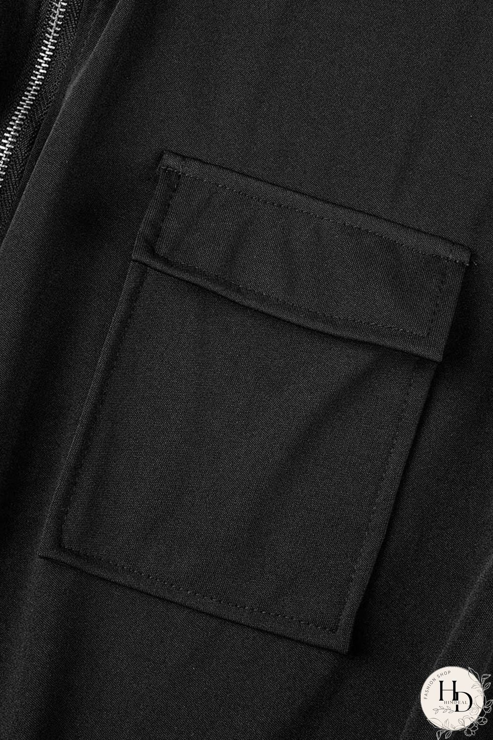 Black Casual Solid Patchwork Turndown Collar Plus Size Two Pieces