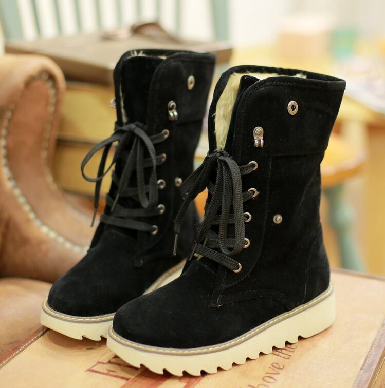 VCSHOES Flat Non-Slip Snow Boots