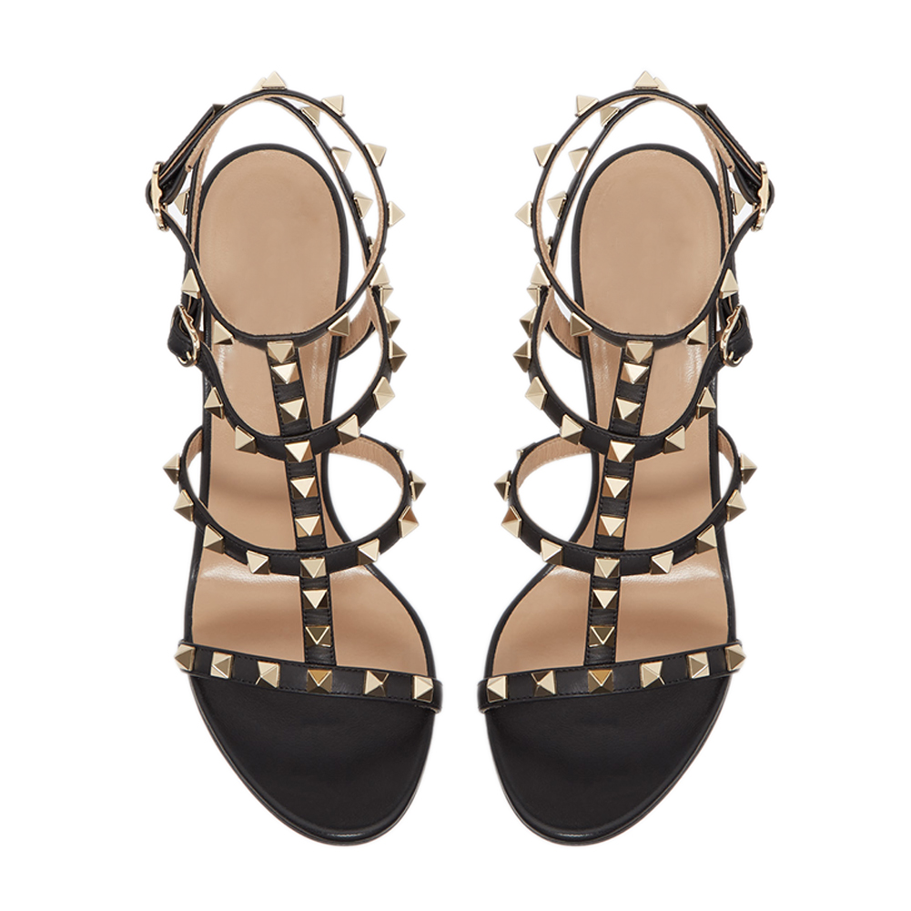 100mm Women's Rivets Stiletto Heels Party Daily Summer Sandals-vocosishoes