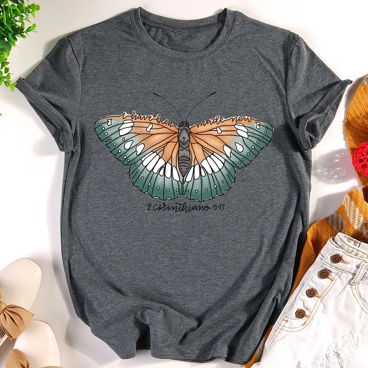 ANB - Lettered Butterfly T-shirt Tee -012699