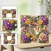 Acrylic Special Shape Flower Diamond Painting Picture Frame Kit