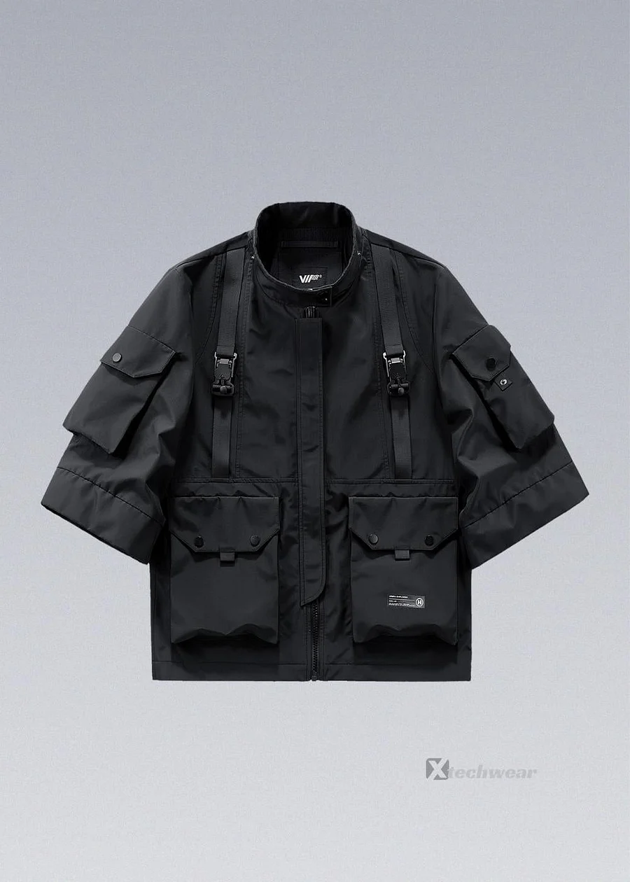 AIR BORNE Three-quarter Sleeves Jackets - Affordable Techwear - AIR BORNE Three-quarter Sleeves Jackets - Affordable Techwear -