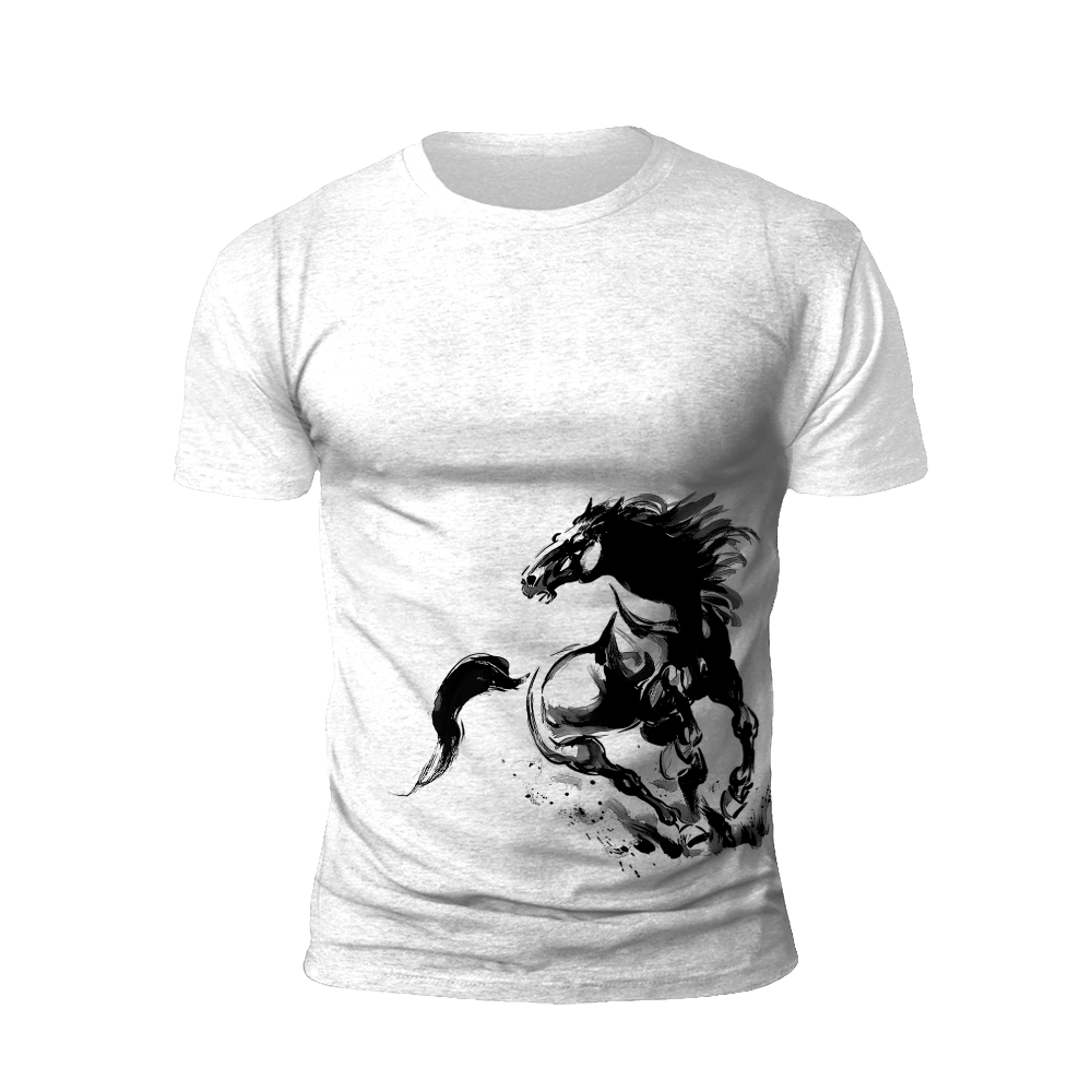 Galloping Spirit: Ink Horse T-Shirt