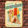 Girl on the beach - Vintage Metal Signs - 20*30cm/30*40cm