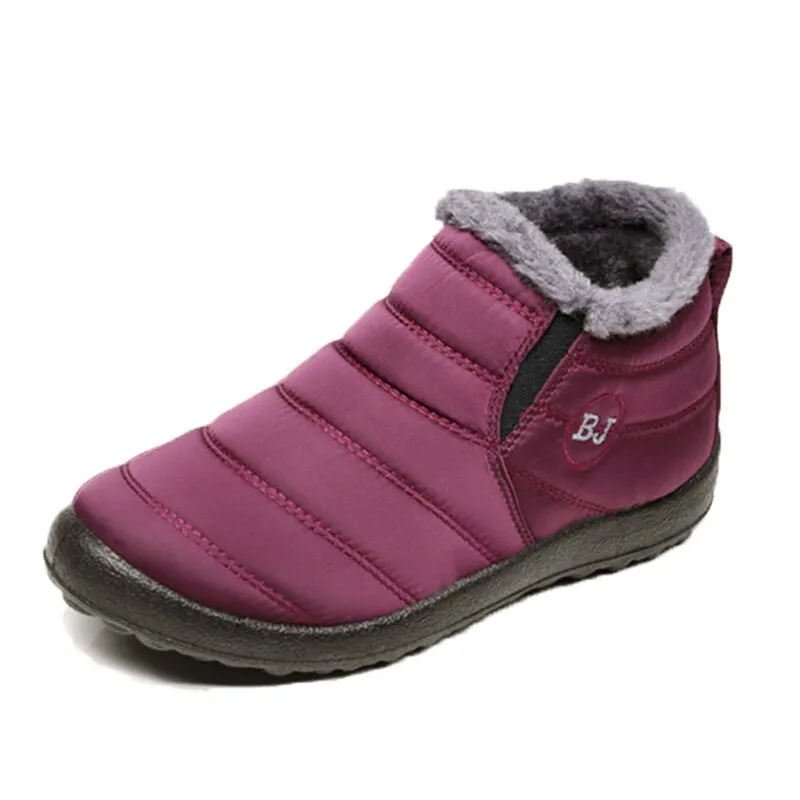 New Women Sneakers Winter Warm Women Casual Shoes Plush Waterproof Sneakers Women Shoes Slip On Woman Vulcanized Shoes Walking