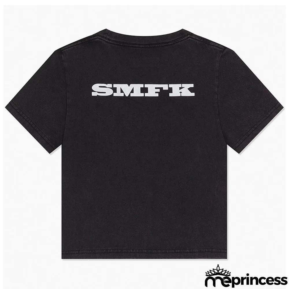 slim skinny Tee full cotton short ladies Crop short-sleeved t-shirt