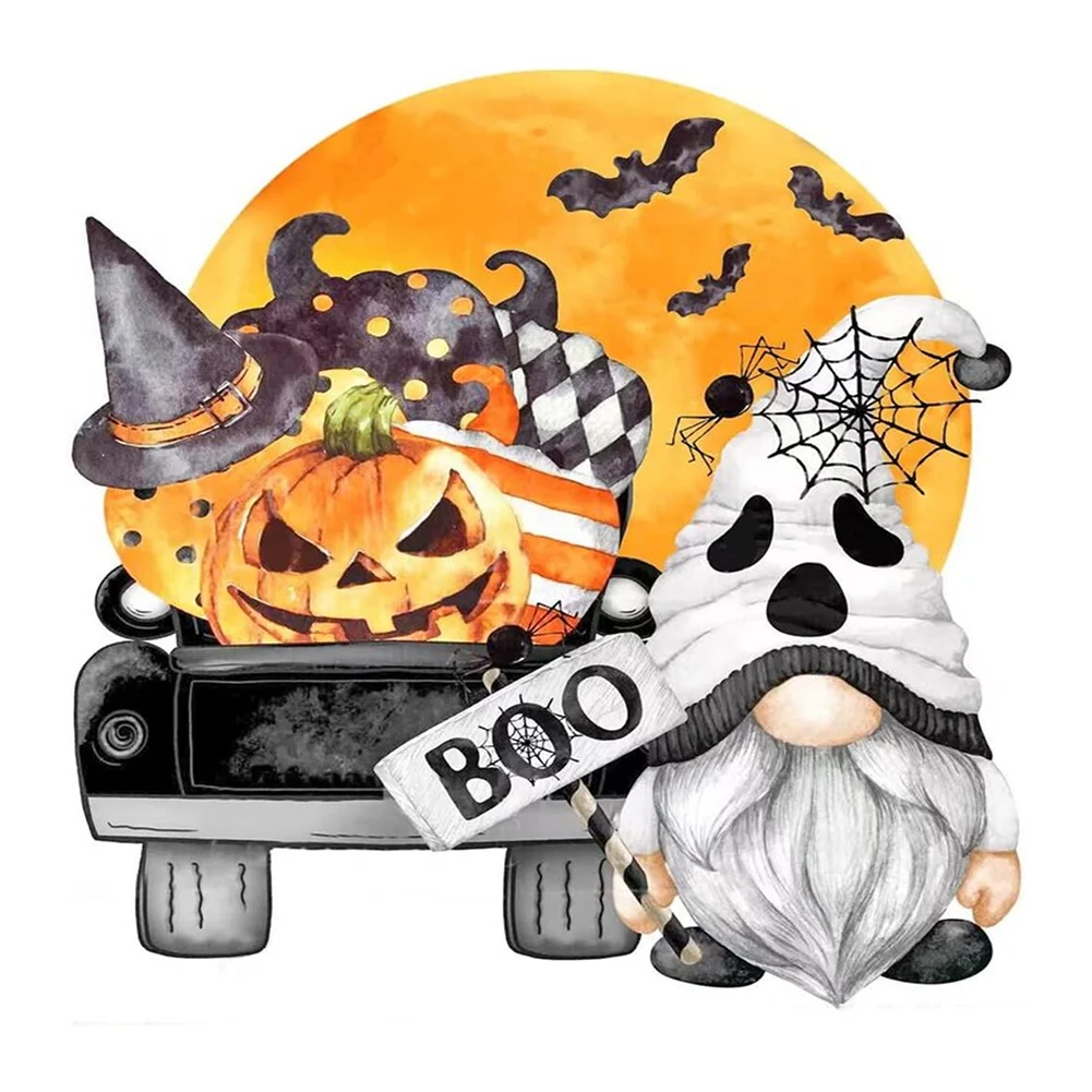 Halloween Pumpkin Cargoblin Diamond Painting Kits Full Round Drill Home Decor
