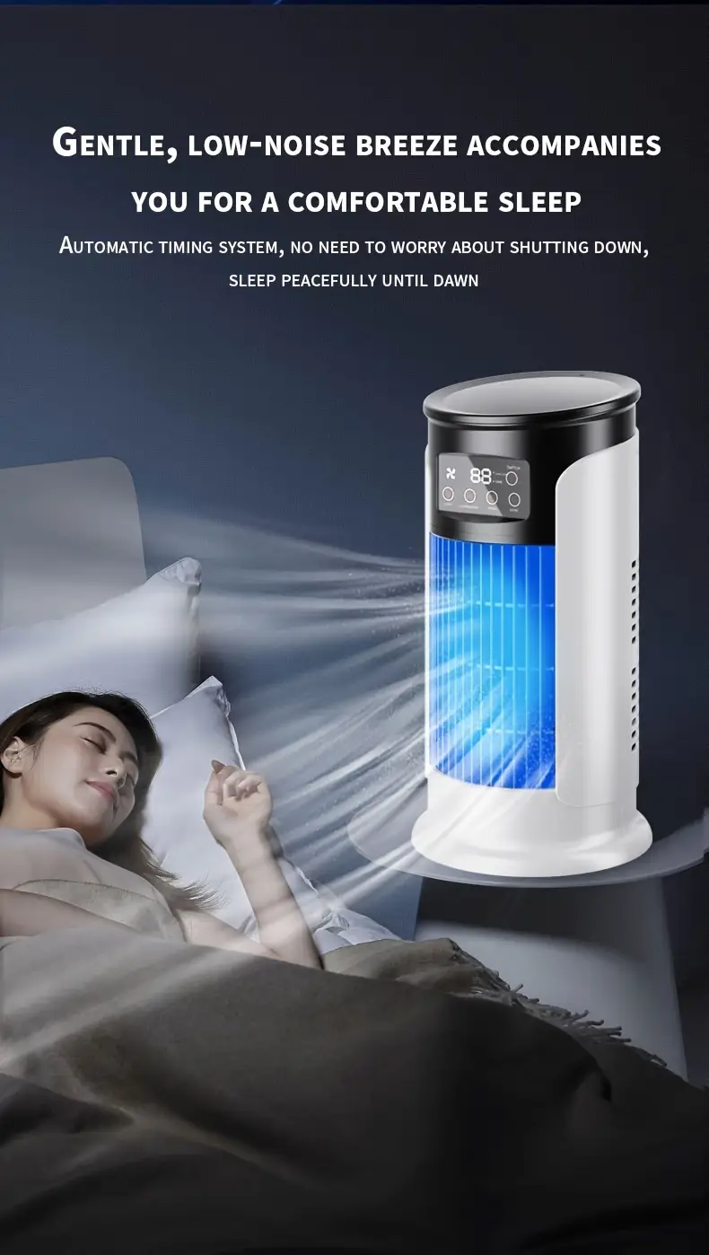 portable air conditioner humidifier fan 3 in 1 mini cooling fan for home and office bedroom fan with usb powered powerful cooling air conditioner for household use Product details 5