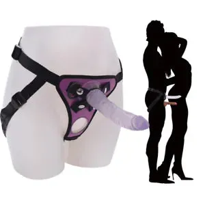 pornhint Pornhint Double Penetration Strap On Harness Dildo Dong Pegging Sex