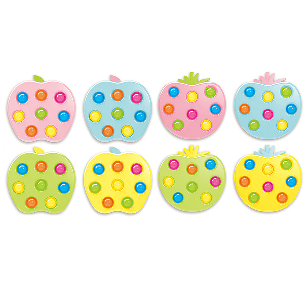 

Fruit Simple Dimple Toy Hand Sensory for Kids Baby Educational Funny Board, Blue, 501 Original