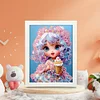 Cartoon Little Girl Diamond Art Painting Kits with Frame 