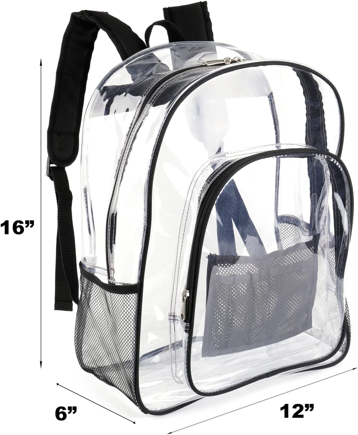Clear Backpack Heavy Duty See Through Plastic Backpack Transparent