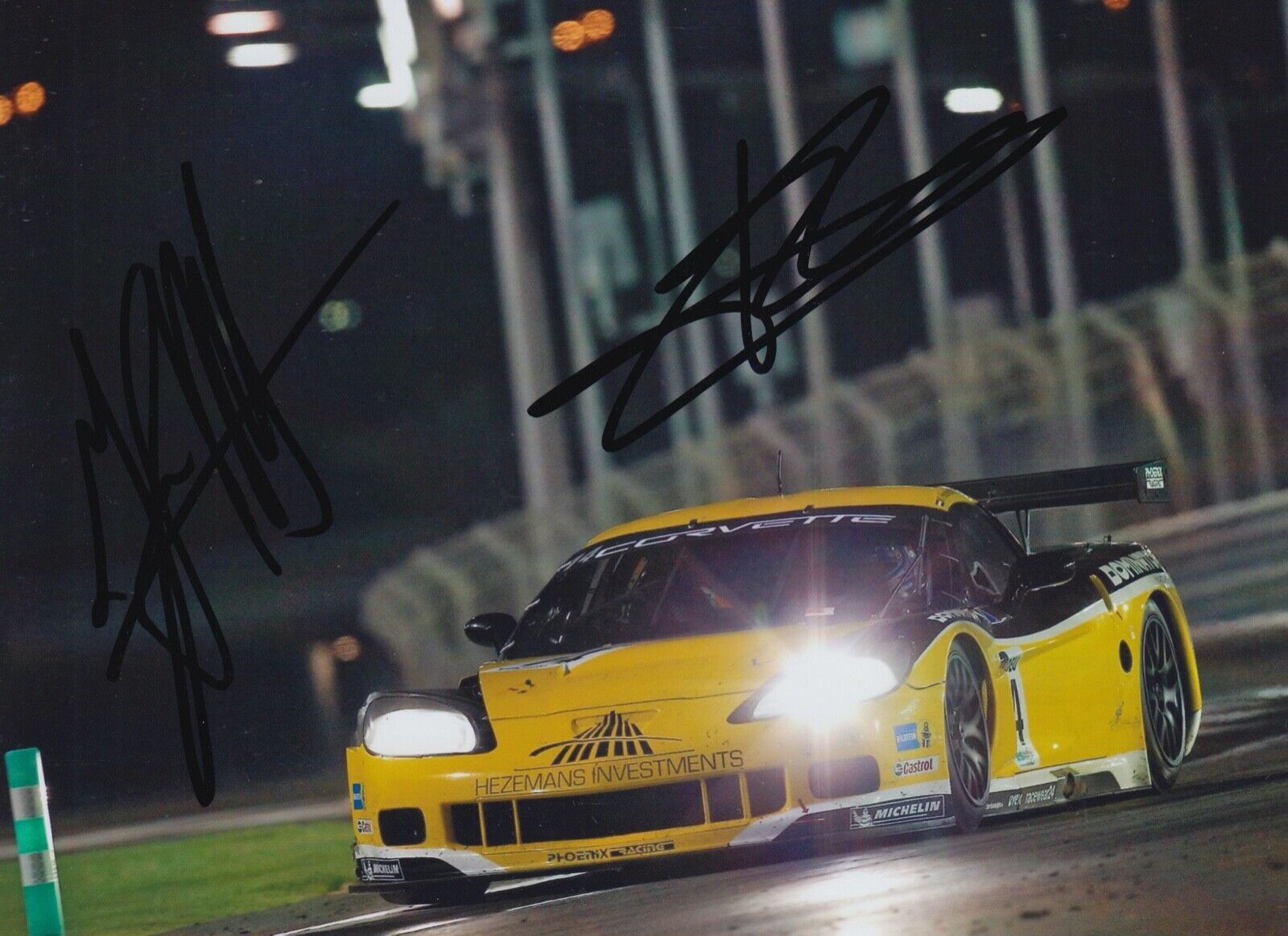 Anthony Kumpen and Mike Hezemans Hand Signed 7x5 Photo Poster painting - FIA GT Championship 4.