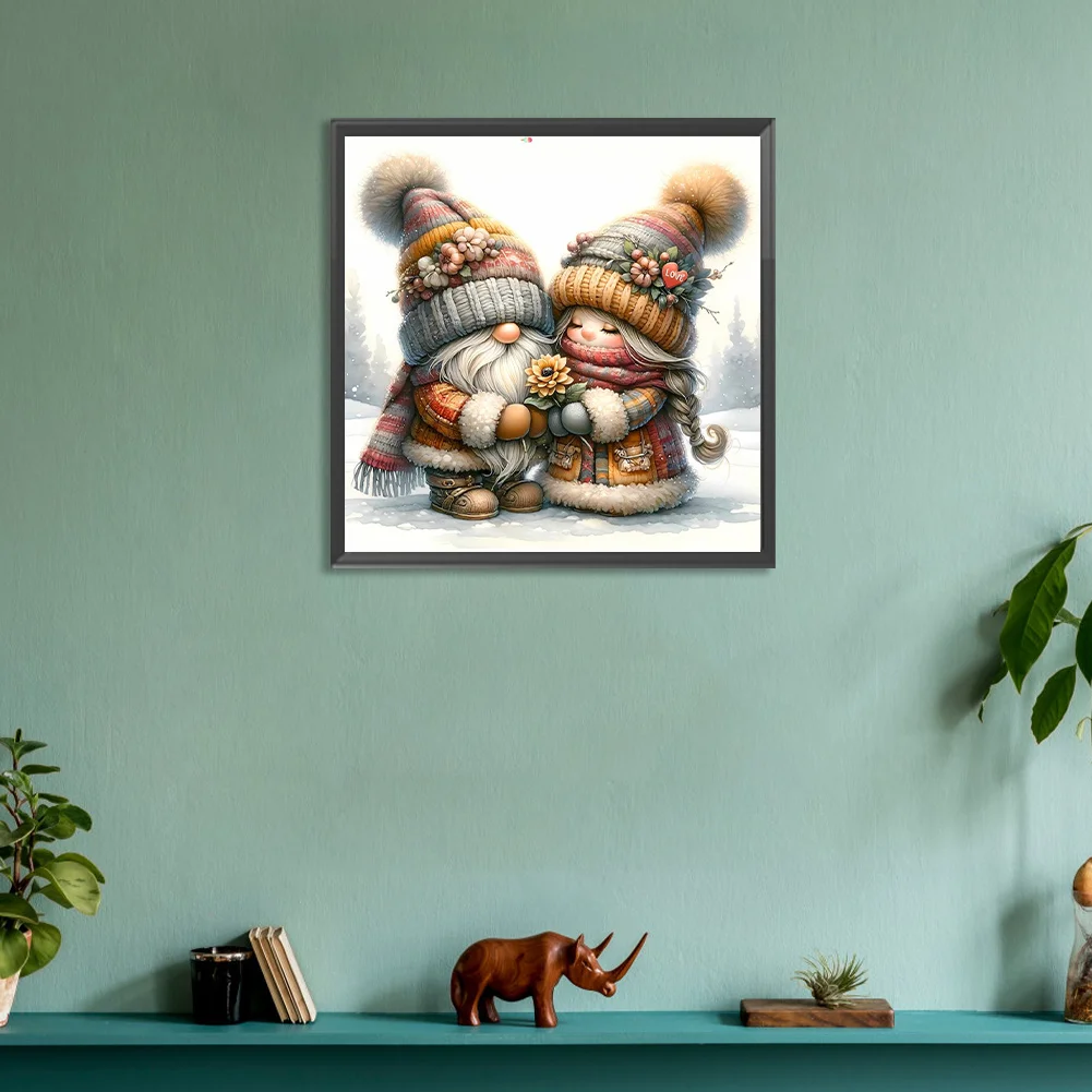 Diamond Painting - Full Round Drill - Gnome Love(Canvas|30*30cm)