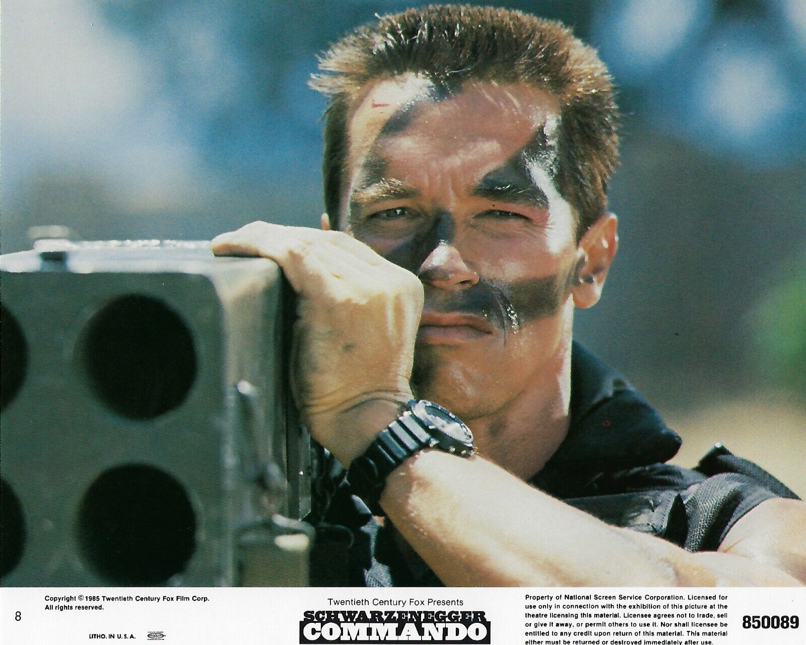 Commando Original 8x10 Lobby Card Poster Photo Poster painting 1985 Schwarzenegger Milano #8