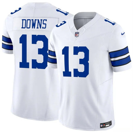 Youth Dallas Cowboys #13 Caleb Downs White 2026 Draft Vapor F.U.S.E Untouchable Limited Stitched Football Jersey