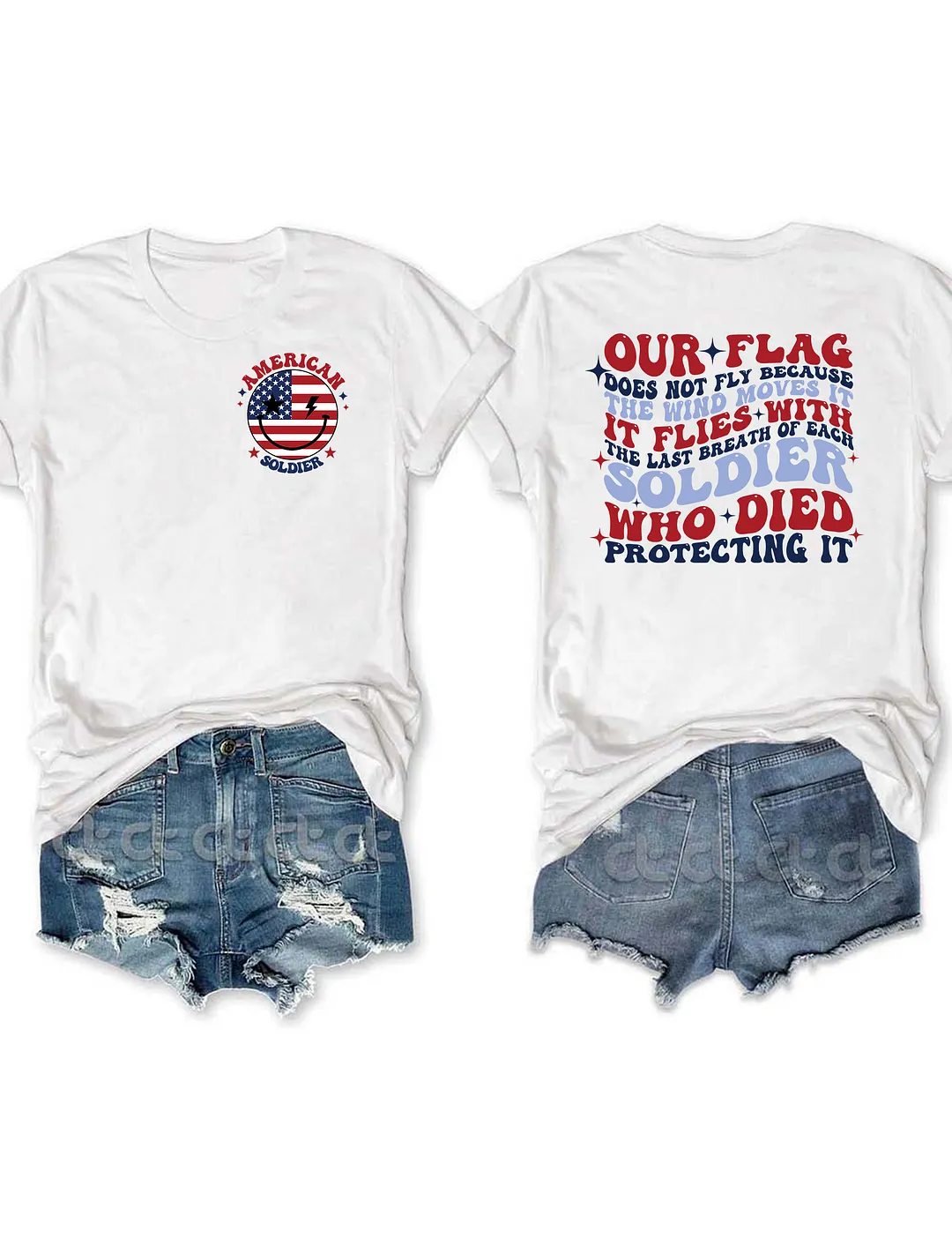 Personalized Veteran Flag Sign - Memorial Gift Idea/Independence Day Gift  - Our Flag Doesn't Fly from The Wind Moving It It Flies From The Last Breath Of Every Soldier That Died Defending It