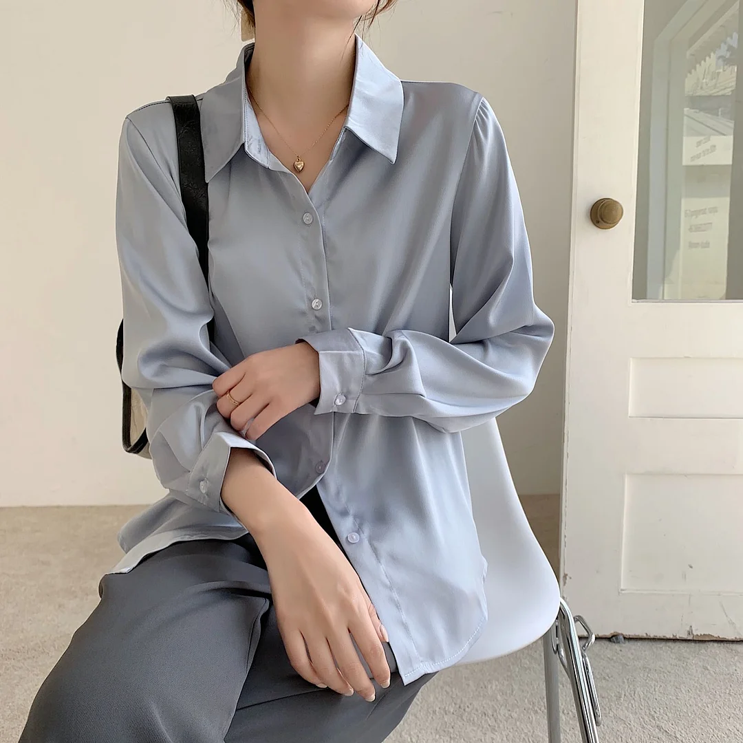 Blouse Women Long Sleeve Chiffon Blouse Shirt Tops Women Blusas Mujer De Moda 2023 Turn Down Collar Chiffon Blouse Shirt E78. 8%