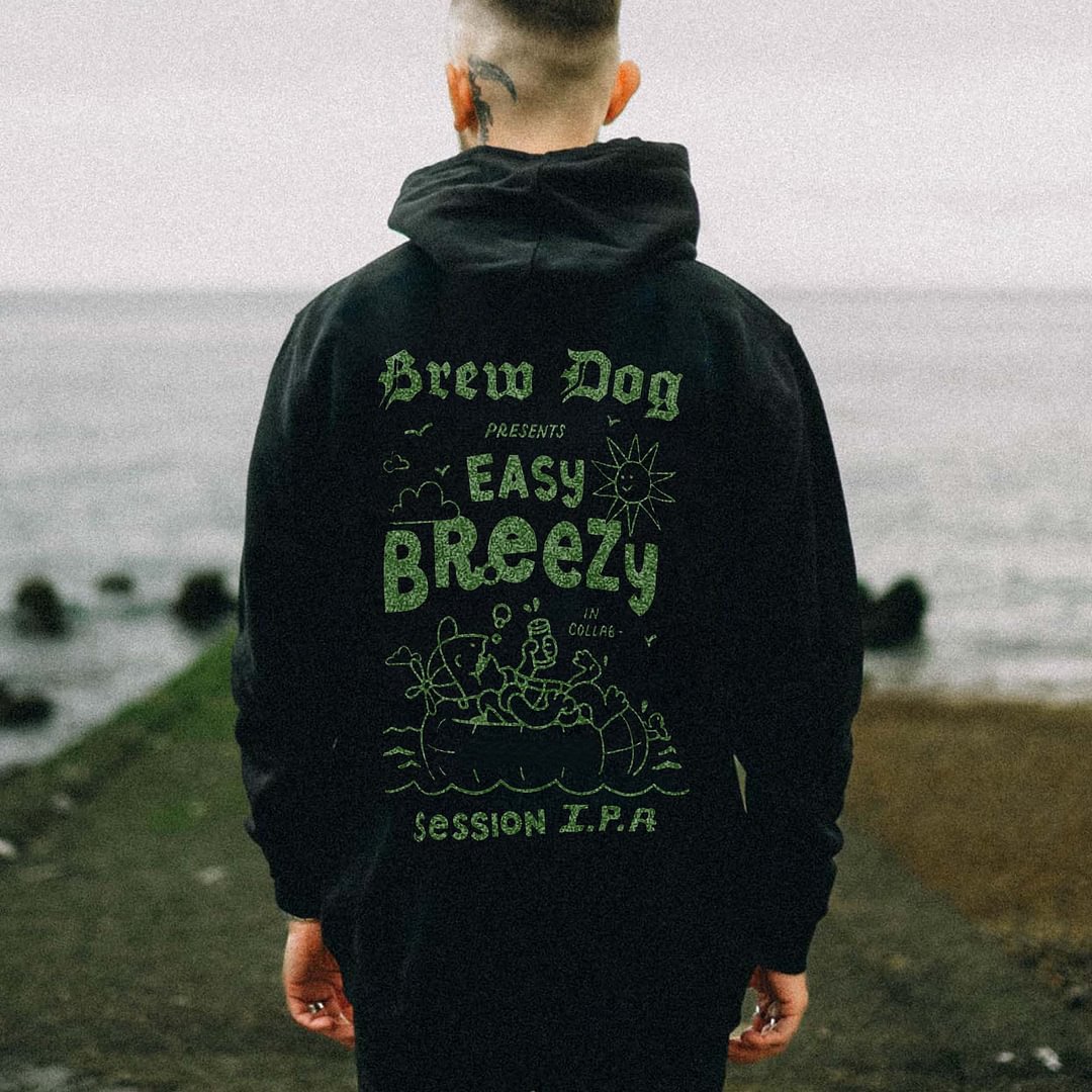 Brew Dog Presents Easy Breezy Printed Men's Hoodie -  UPRANDY