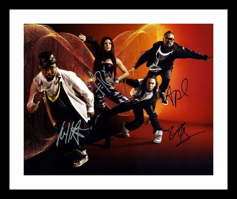 The Black Eyed Peas Autograph Signed & Framed Photo Poster painting