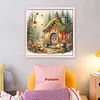 Pumpkin House-11CT Stamped Cross Stitch 45*45cm/17.72*17.72in tapestrymarket