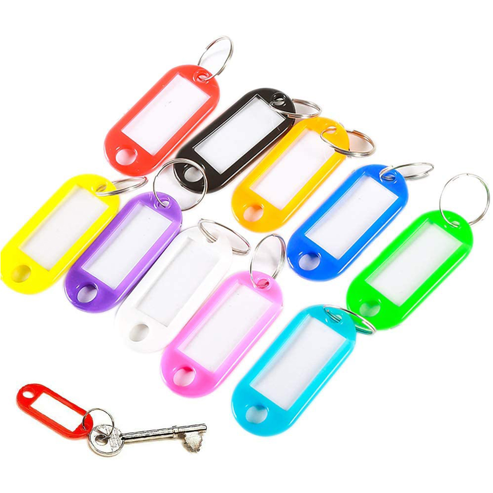 

200pcs Plastic Candy Color Key Tag, 501 Original