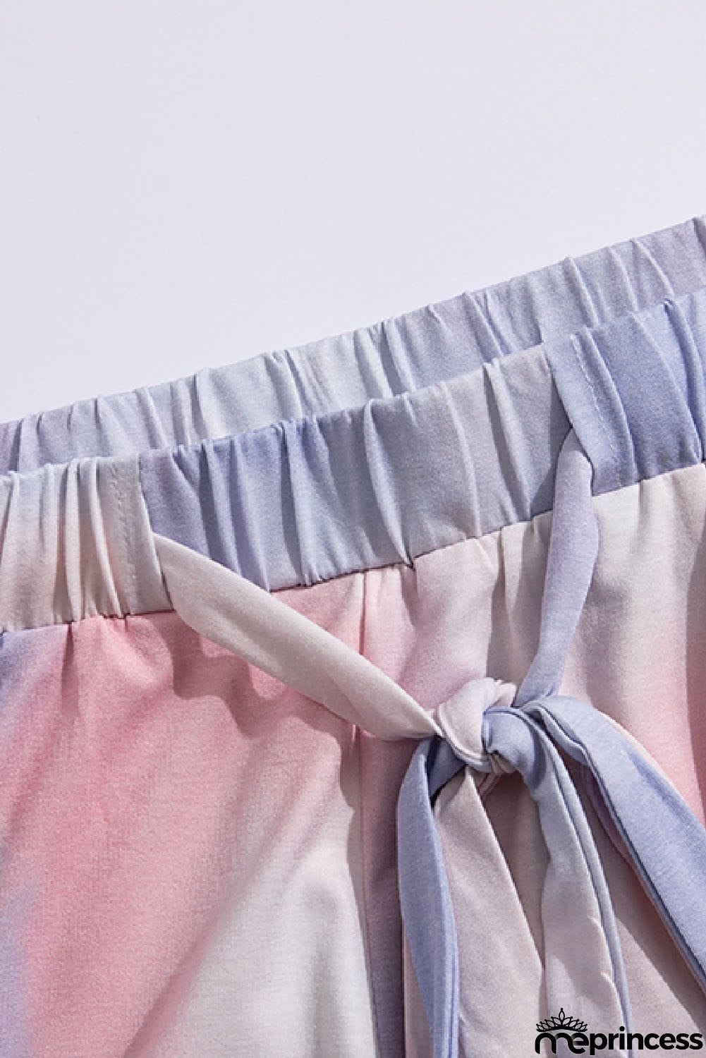 Pink Purple Tie Dye Short Lounge Set