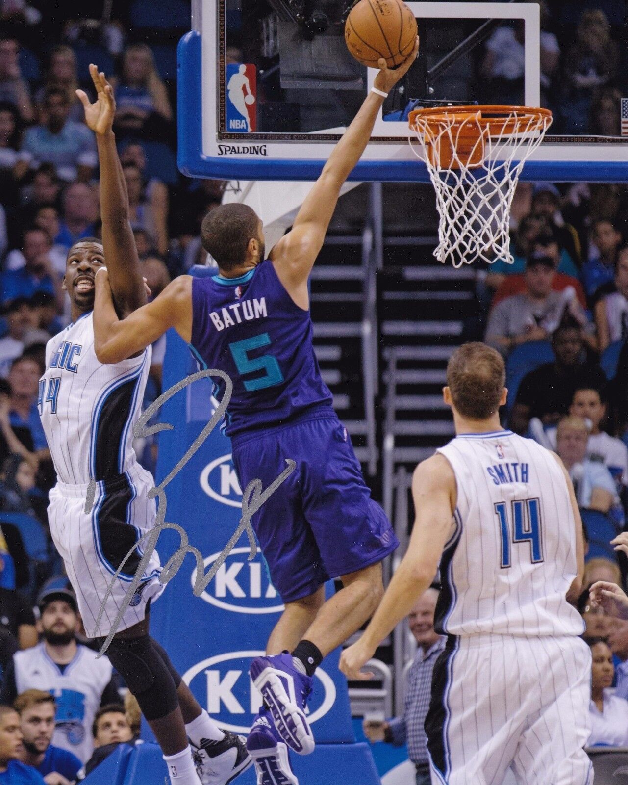 Nicolas Batum autographed 8x10 Charlotte Hornets #2  Shipping