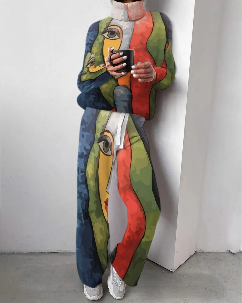 Women‘s Loose Casual Two-Piece Suit 9c2c