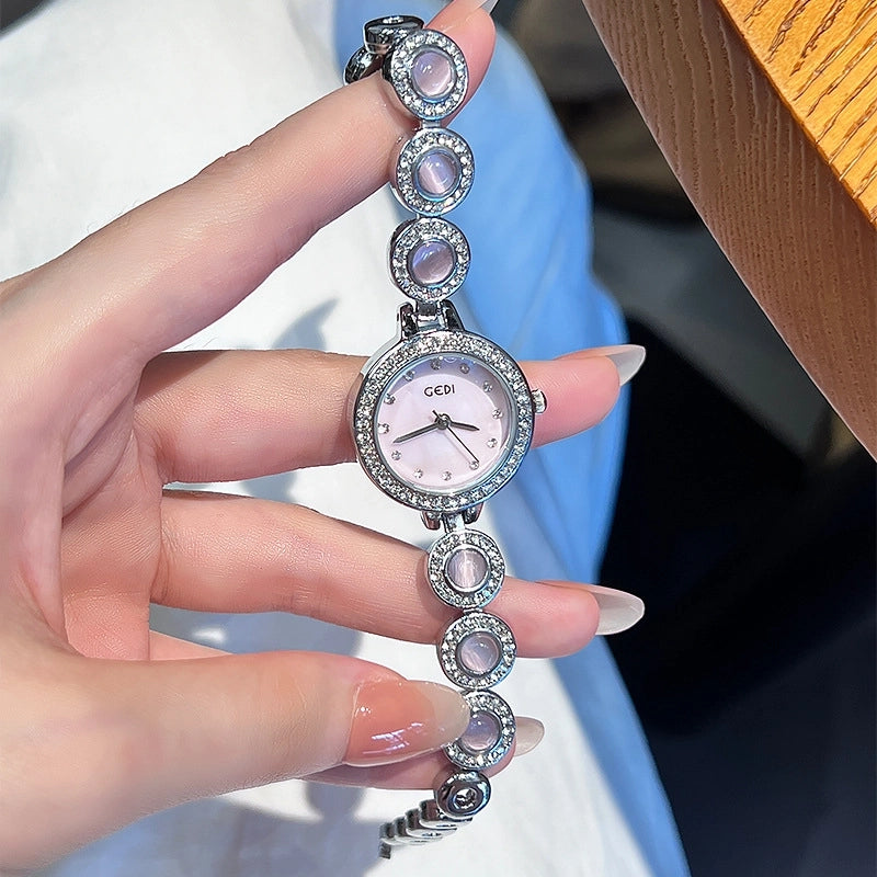Sweet Solid Color Jewelry Buckle Quartz Watch Women’s Watches