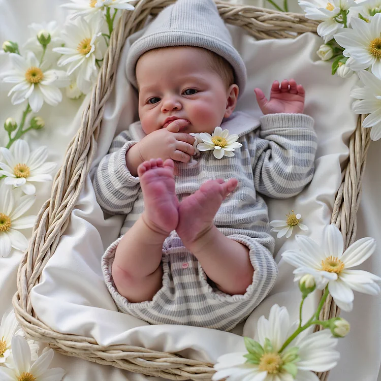 [Free customized birth certificate]12"&16" Extremely Flexible Anatomical Correct Full Silicone Newborn Reborn Baby Doll Girl or Boy Named Maleder and Snabon, Soft & Realistic Just Like A Real Baby[Purchase and get permanent VIP service!]