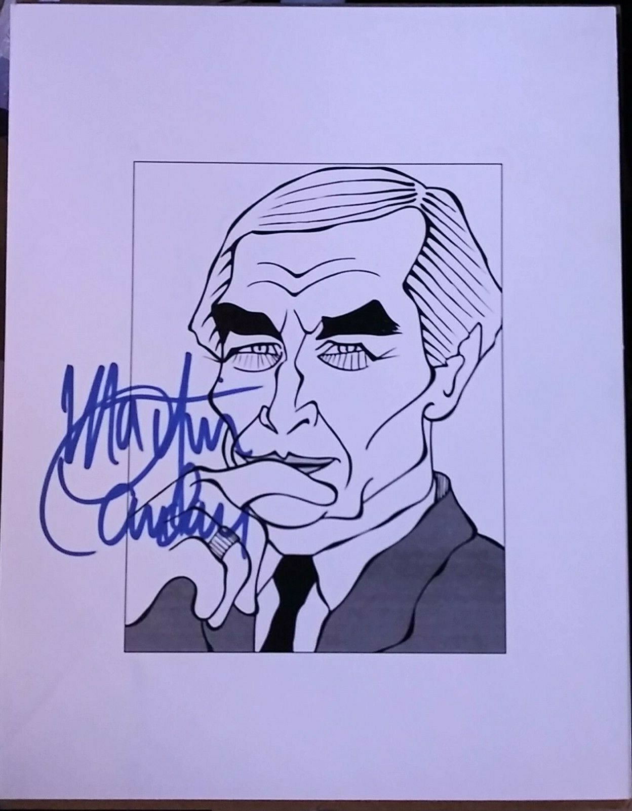 Martin Landau signed 8x10