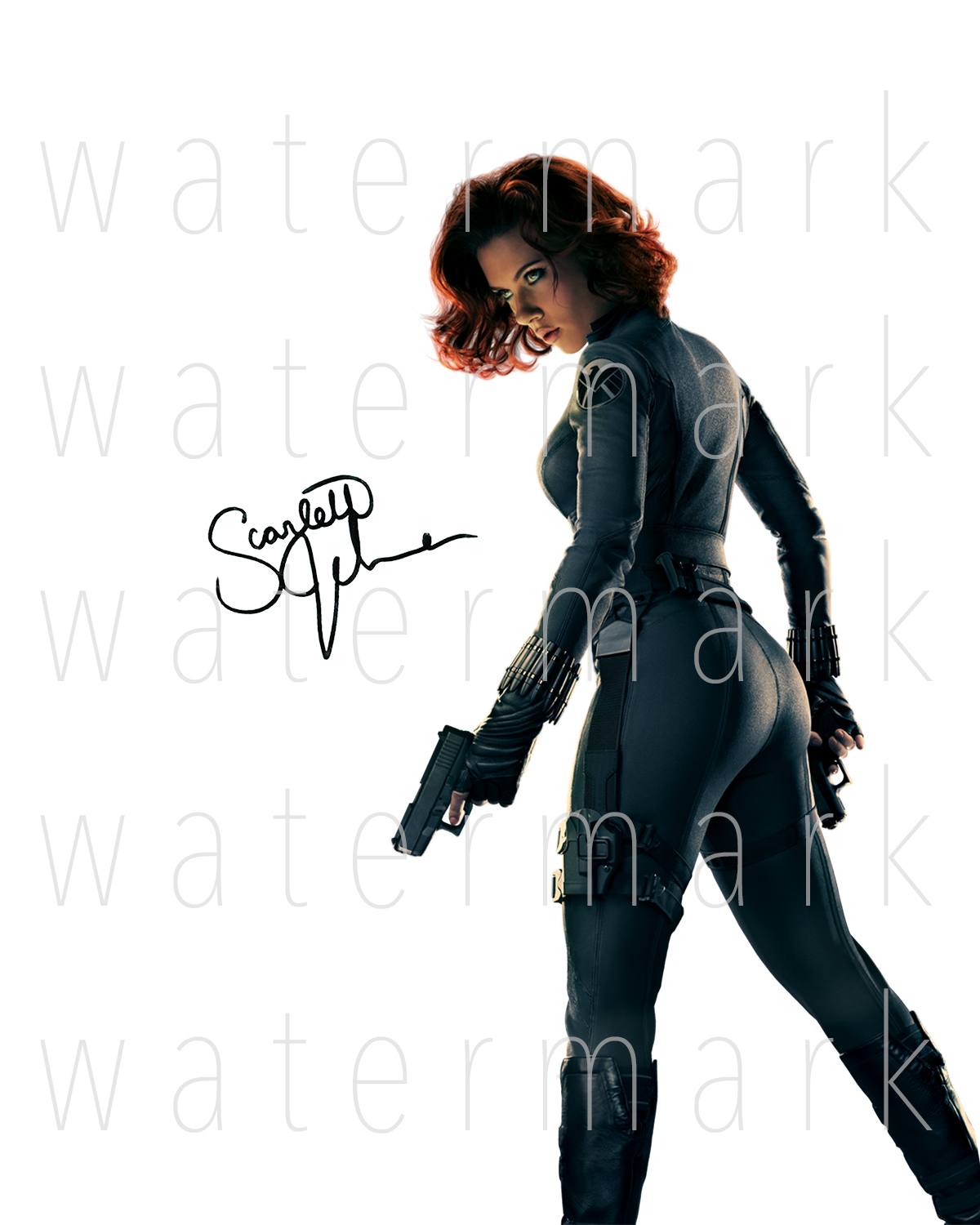 Black Widow Scarlett Johansson signed Photo Poster painting 8X10 poster picture autograph RP