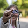 Mini camera, student campus retro camera, portable small thumb camera for travel photography