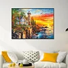 Diamond Painting-DIY Full Round Drill Lighthouse（70*50cm）