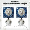 Framed Leo - Pearls Painting Kit DIY Diamond Painting Pearl Dot Crafts 25*25CM