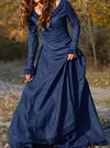 Vintage Tight Fitting Long Sleeves Maxi Dresses