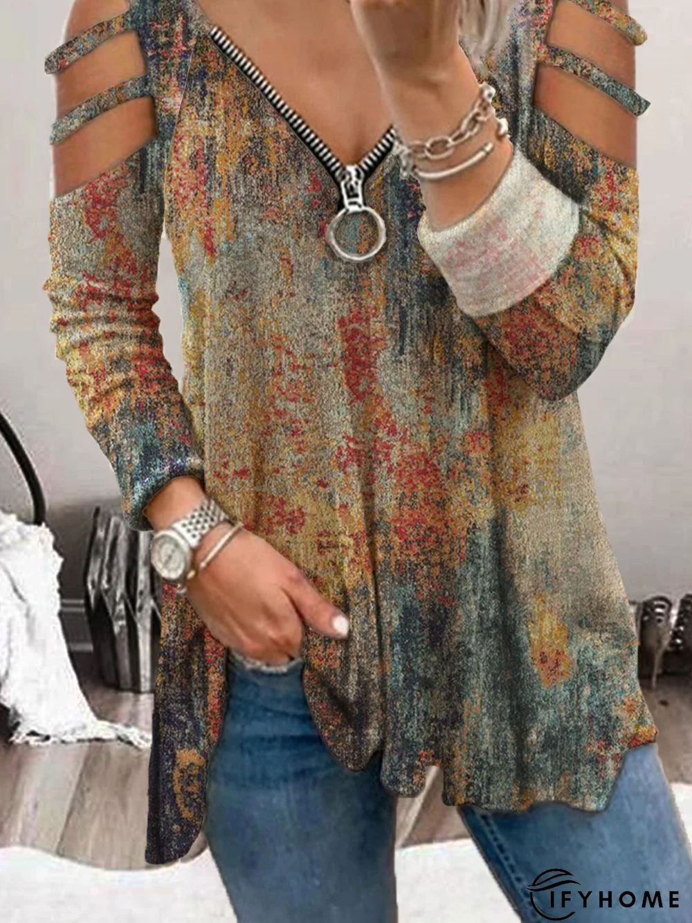 Basic A-Line Long Sleeve T-shirt | IFYHOME