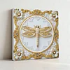 Dragonfly DIY Pearl Diamond Art Kit for Adults Home Decor 25x25cm With Frame