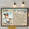 Personalized Photo/Name: Couple The Day I Met You Postcard Beach Pattern Vintage Metal Sign//Wooden Signs