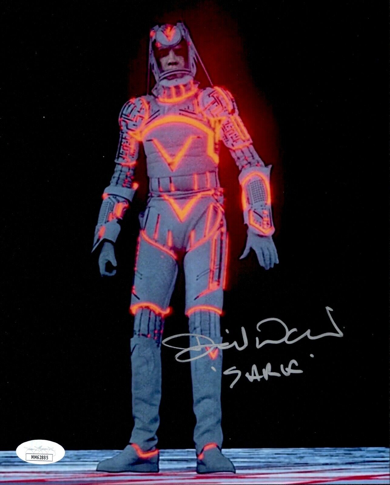 DAVID WARNER Signed Sark TRON 8x10 Photo Poster painting LEGEND Autograph JSA COA Cert