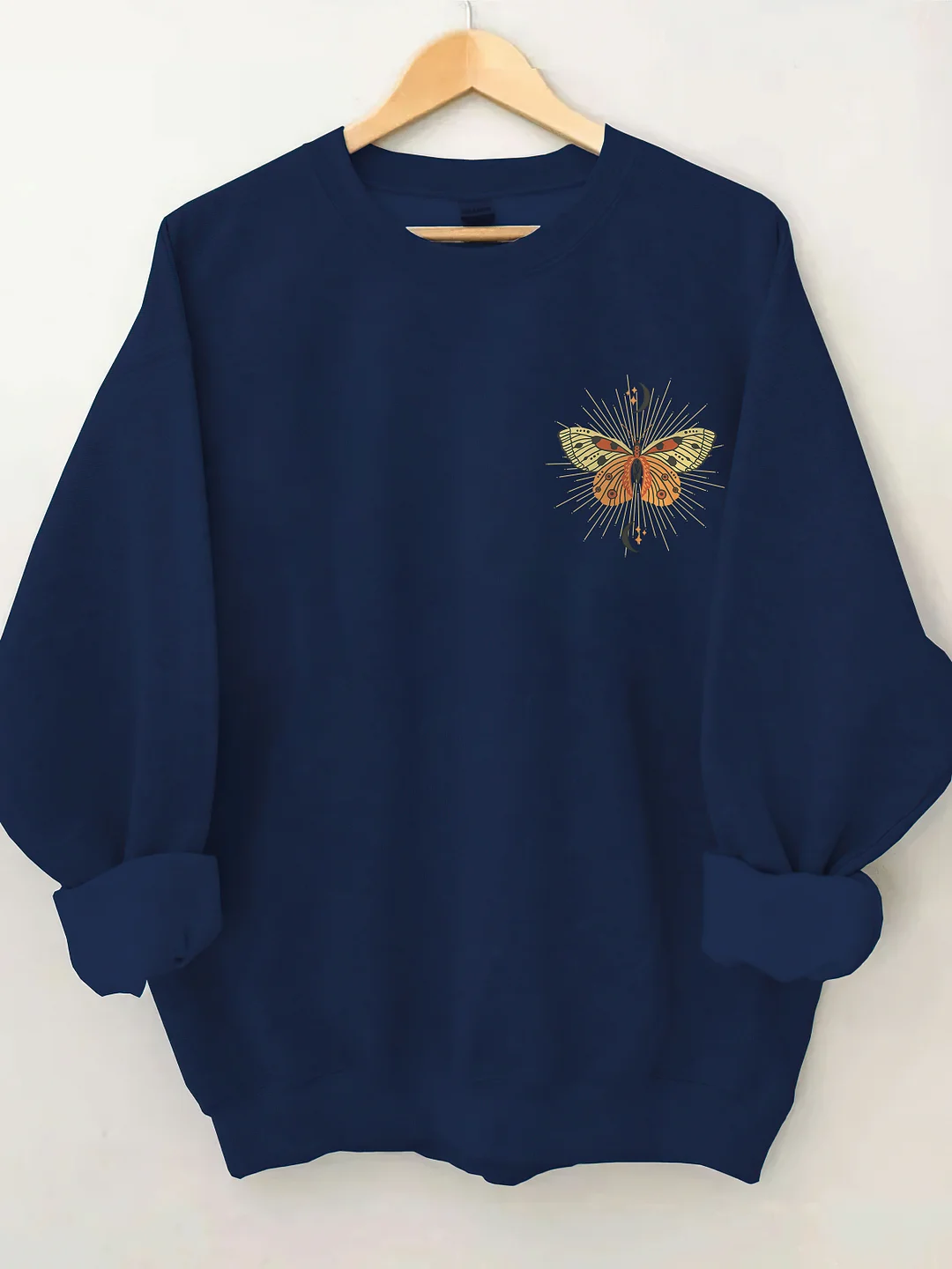 Celestial Moth Butterfly Sweatshirt